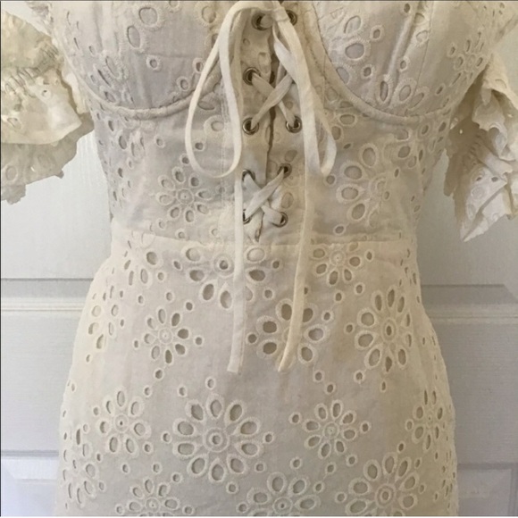 LPA Fitted Lace-up Dress - Picture 3 of 4